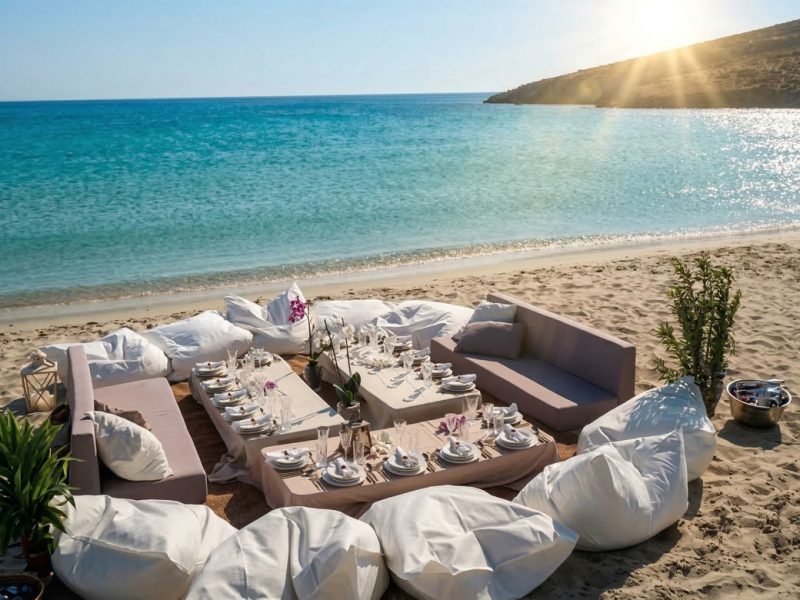 Food Feast on a Secret Beach — Velvet Yachts