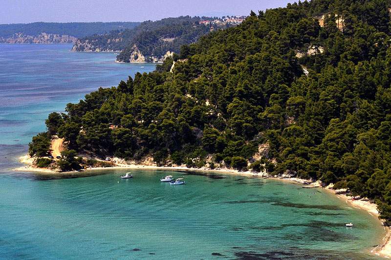 Chalkidiki -> Coastline of the First Peninsula